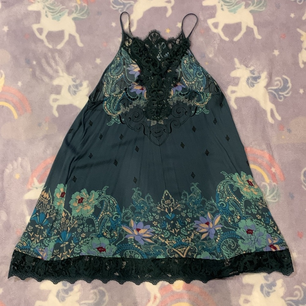 Intimately Free People Who’s Sorry Now Slip Dress in Jade - Picture 3 of 7